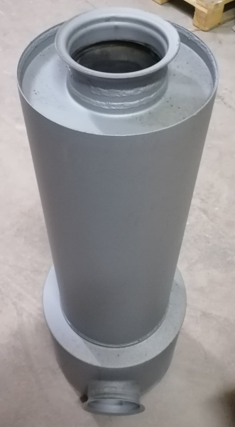 Глушитель выхлопа КАМАЗ 6520 соединение с трубой под хомут.