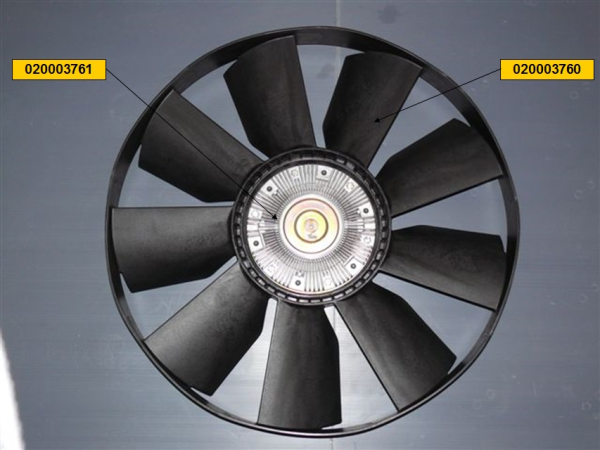 Вентилятор охлаждения с вяз. муфтой КАМАЗ d-758мм дв. 740.37,740.60, 740.63