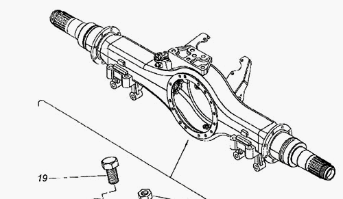 Картер моста КАМАЗ 6520 /заднего/