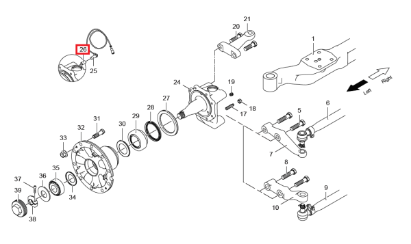 Втулка датчика АБС КАМАЗ 6580