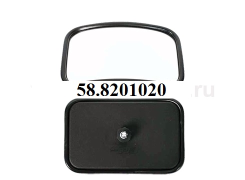 Зеркало КАМАЗ бордюрное 252х156мм с кроншт..