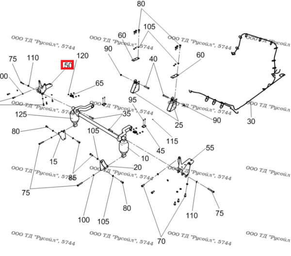 Кронштейн КАМАЗ передней подвески кабины правый