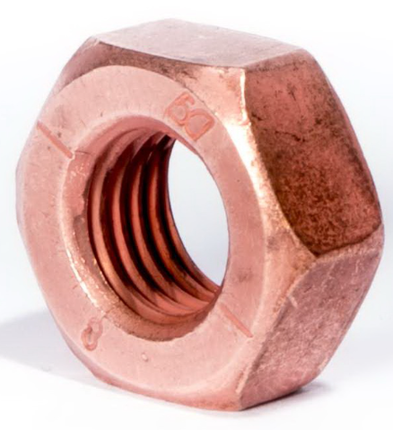 Гайка М10х1,25 коллектора КАМАЗ медная