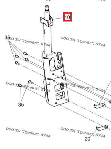 Колонка рулевая КАМАЗ аналог: 6520-3444008-30 